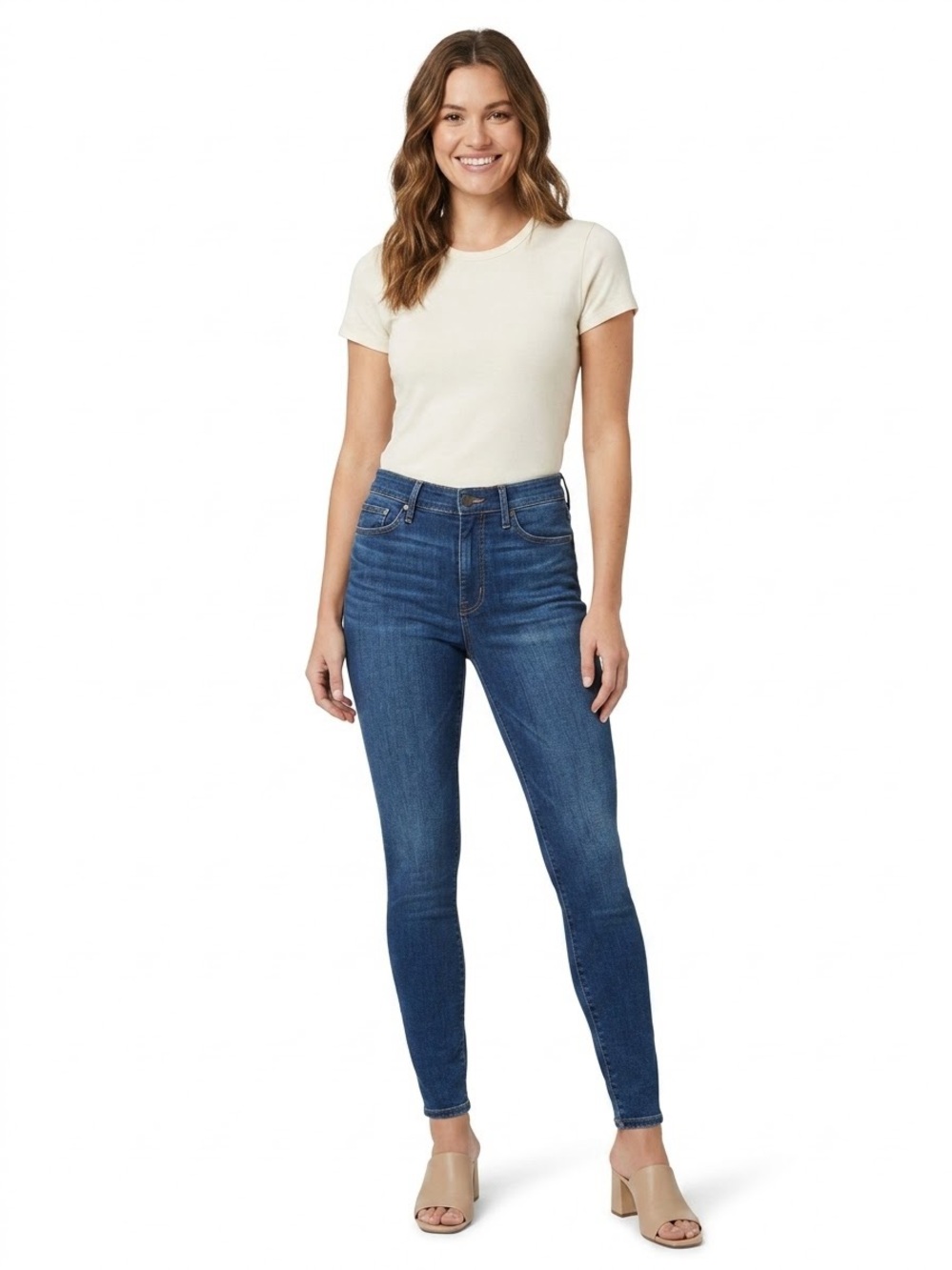 Joe’s Jeans High Rise Skinny Jeans W32 Blue Stretch Denim